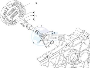 Typhoon 50 2t e2 drawing Rear brake - Brake jaw