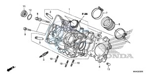 NC750SAG NC750S Europe Direct - (ED) drawing CYLINDER HEAD