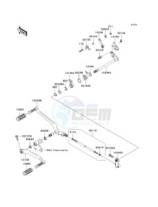 VN 2000 A [VULCAN 2000] (A6F-A7F) A7F drawing GEAR CHANGE MECHANISM