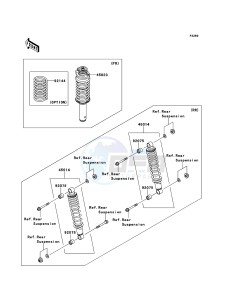 MULE 4010 TRANS 4x4 DIESEL KAF950GCF EU drawing Shock Absorber(s)