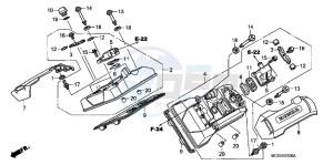 ST1300AE Pan Europoean - ST1300 UK - (E) drawing CYLINDER HEAD COVER