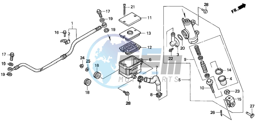 REAR BRAKE MASTER CYLINDER