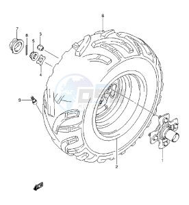 LT-A750X drawing RIGHT REAR WHEEL (LT-A750XL3 P24)