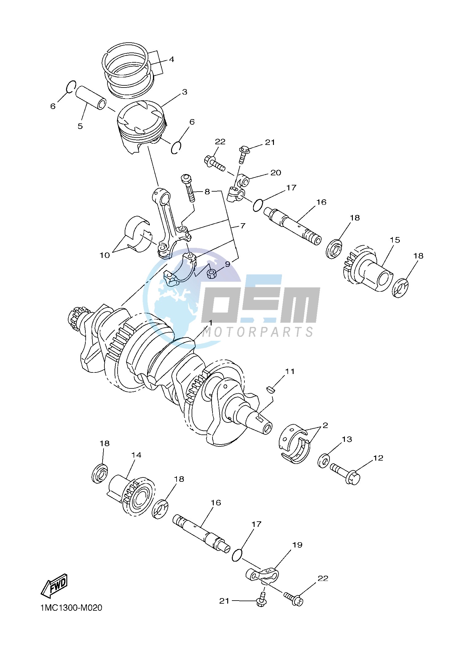 CRANKSHAFT & PISTON