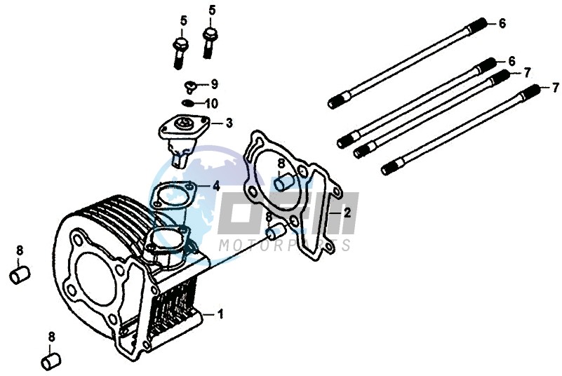 CYLINDER / CYLINDER HEAD GASKET / BASE GASKET