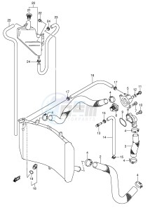 GSX-R600 (E2) drawing RADIATOR HOSE