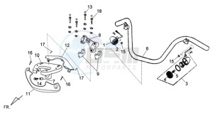 ALLO 50 45KMH drawing HANDLEBAR KLEMPLATEN