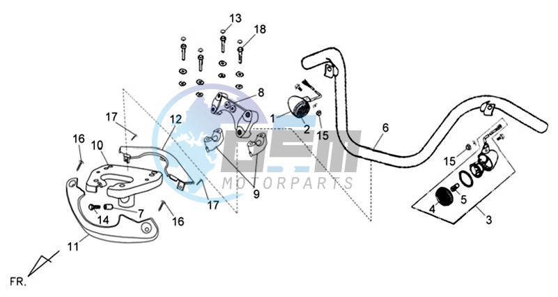 HANDLEBAR KLEMPLATEN