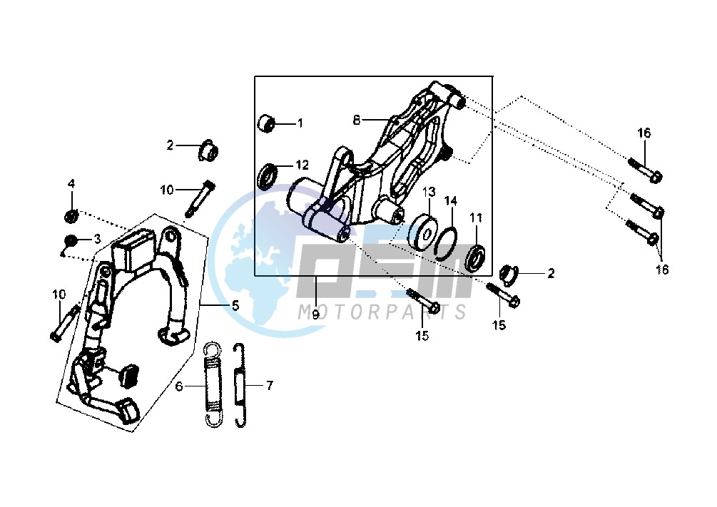 STAND-SWINGING ARM