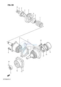 VS750GL (E1) INTRUDER drawing SECONDARY DRIVE GEAR (MODEL F)