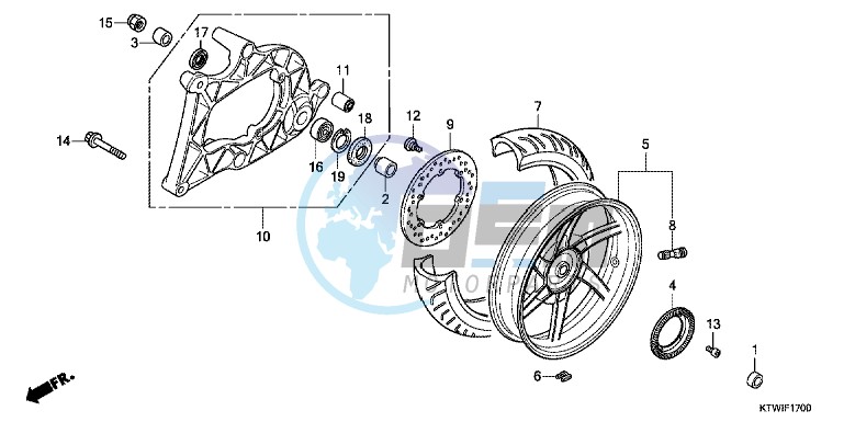 REAR WHEEL/SWINGARM