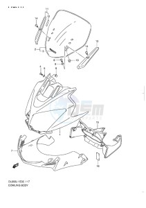 DL650 ABS V-STROM EU-UK drawing COWLING BODY