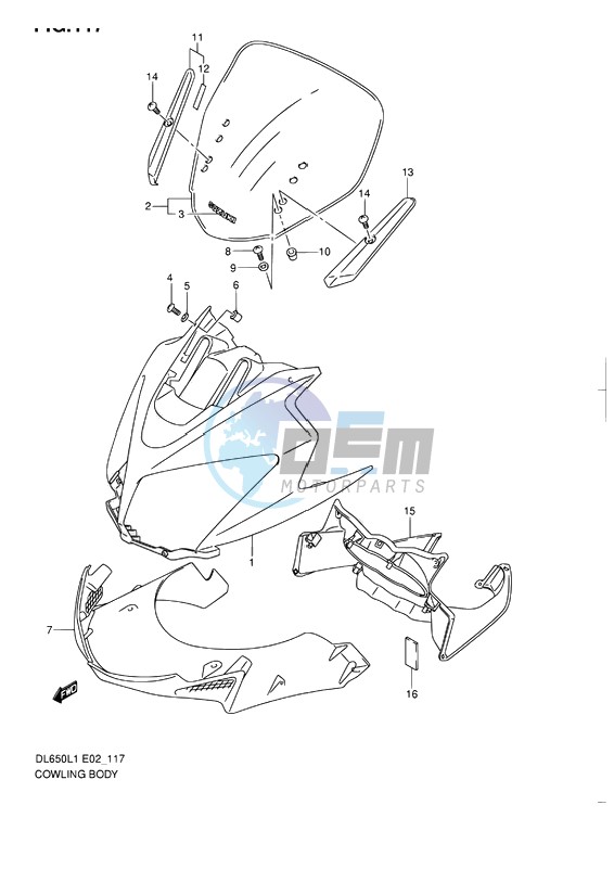 COWLING BODY