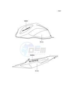 Z1000 ZR1000-A3H FR GB XX (EU ME A(FRICA) drawing Decals(Green)