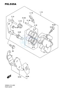 SV650S EU drawing FRONT CALIPER