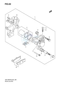 GSX-R600 (E2) drawing REAR CALIPER