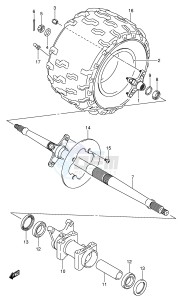 LT-Z400 (E3-E28) drawing RIGHT REAR WHEEL (MODEL K5 K6 K7)