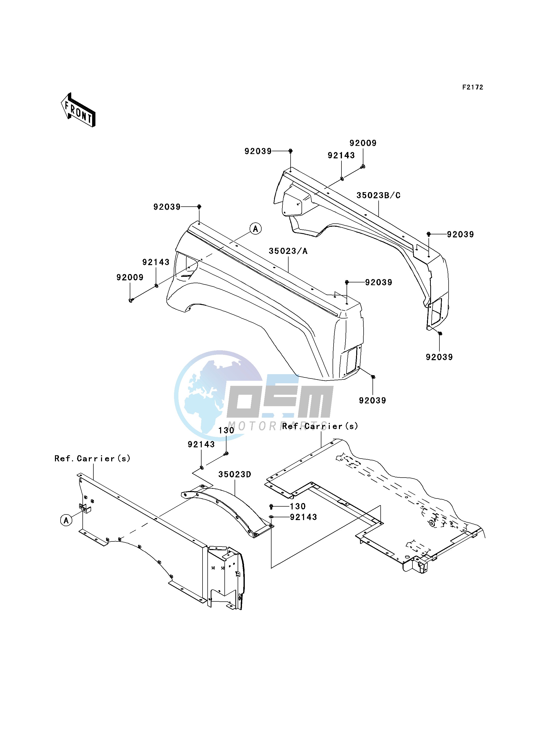 REAR FENDER-- S- -