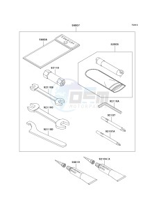 KVF 700 A [PRAIRIE 700 4X4] (A6F) A6F drawing OWNERS TOOLS