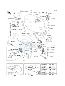 ZX 600E [ZX-6 NINJA ZZR 600] (E10-E13 E13 CAN ONLY) ZZR 600 drawing FUEL TANK