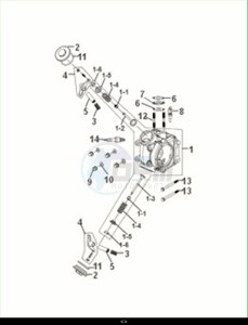 FIDDLE II 50 EFI (AF05W6-EU) (M2) drawing CYLINDER HEAD