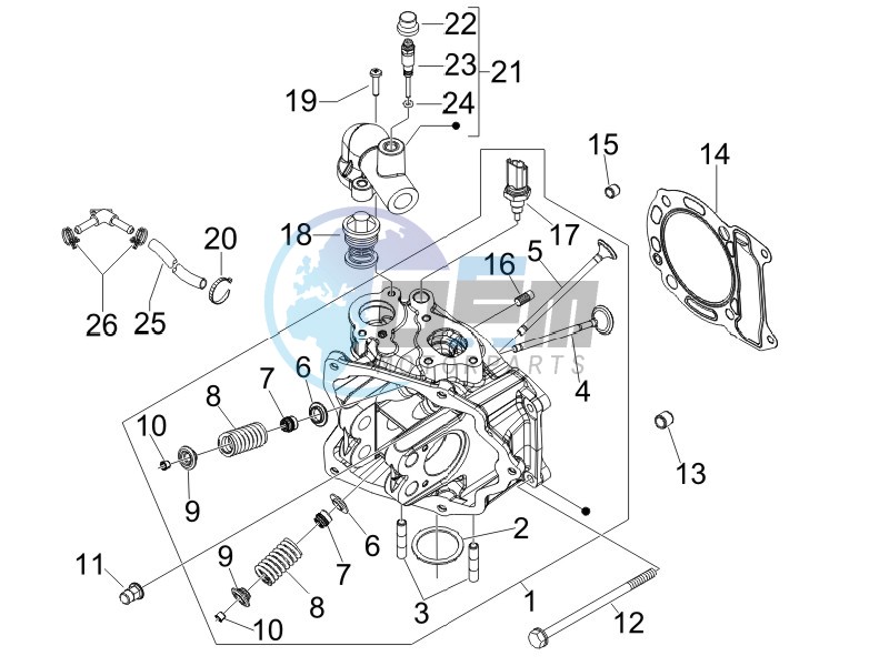 Cilinder head unit - Valve