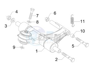 S 125 4T 2V E3 Taiwan drawing Swinging arm