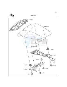 NINJA_ZX-6R_ABS ZX636FFF FR GB XX (EU ME A(FRICA) drawing Accessory(Single Seat Cover)