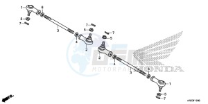 TRX420TE1E TRX420 ED drawing TIE ROD