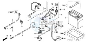 CB650FAG CB650F 6ED drawing BATTERY