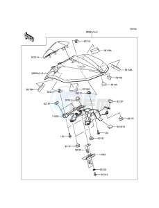 Z800 ABS ZR800DFF UF (UK FA) XX (EU ME A(FRICA) drawing Accessory(Single Seat Cover)