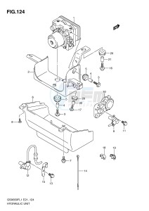 GSX650F (E21) Katana drawing HYDRAULIC UNIT  (GSX650FUAL1 E21)