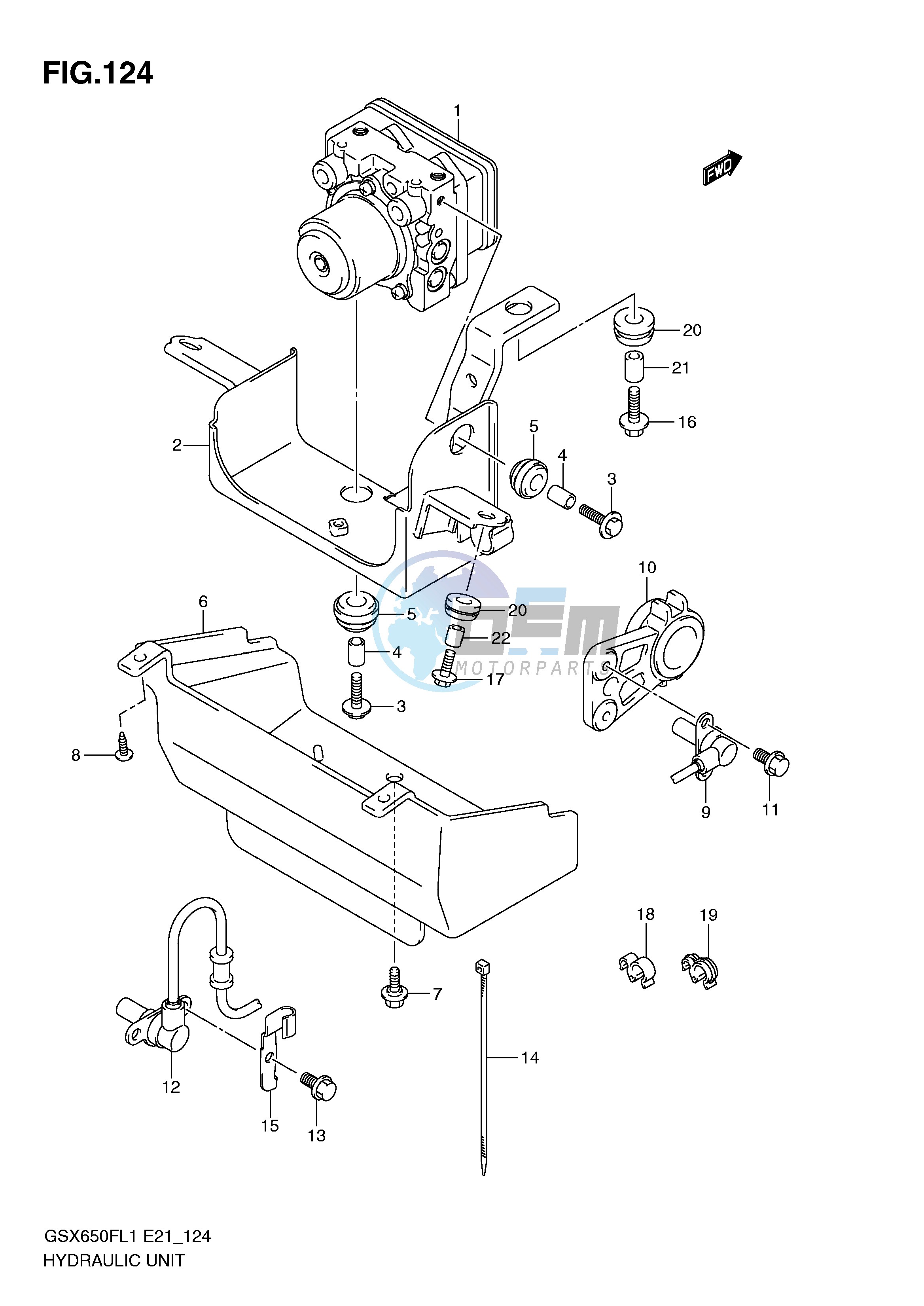 HYDRAULIC UNIT  (GSX650FUAL1 E21)