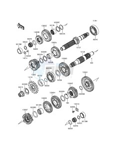 ER-6F EX650EFF XX (EU ME A(FRICA) drawing Transmission