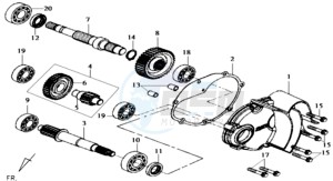 JOYRIDE 125 drawing MISSION COVER COUNTER SHAFT