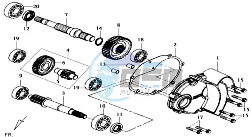 MISSION COVER COUNTER SHAFT