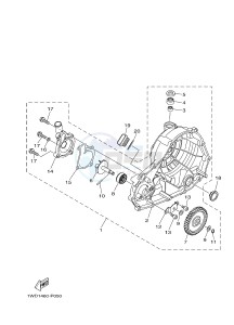 YZF-R3A 321 R3 (B02B B02C) drawing WATER PUMP