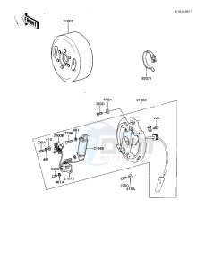 KDX 80 B [KDX80] (B2-B3) [KDX80] drawing IGNITION_GENERATOR -- KDX80-B2- -