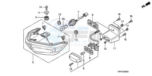 CBR125RW9 Europe Direct - (ED) drawing TAILLIGHT