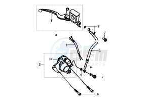 HD EU2 - 200 cc drawing FRONT BRAKE SYSTEM