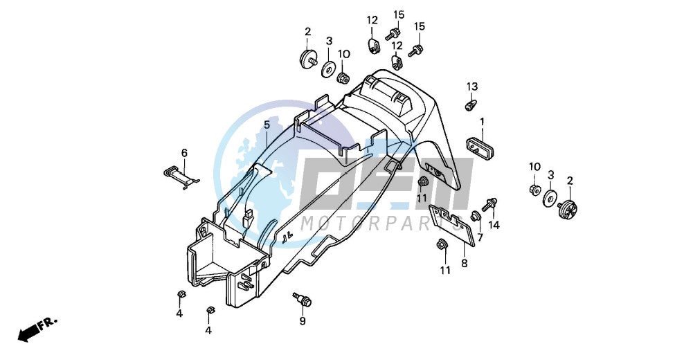 REAR FENDER (VFR750FL/FM/FN/FP)