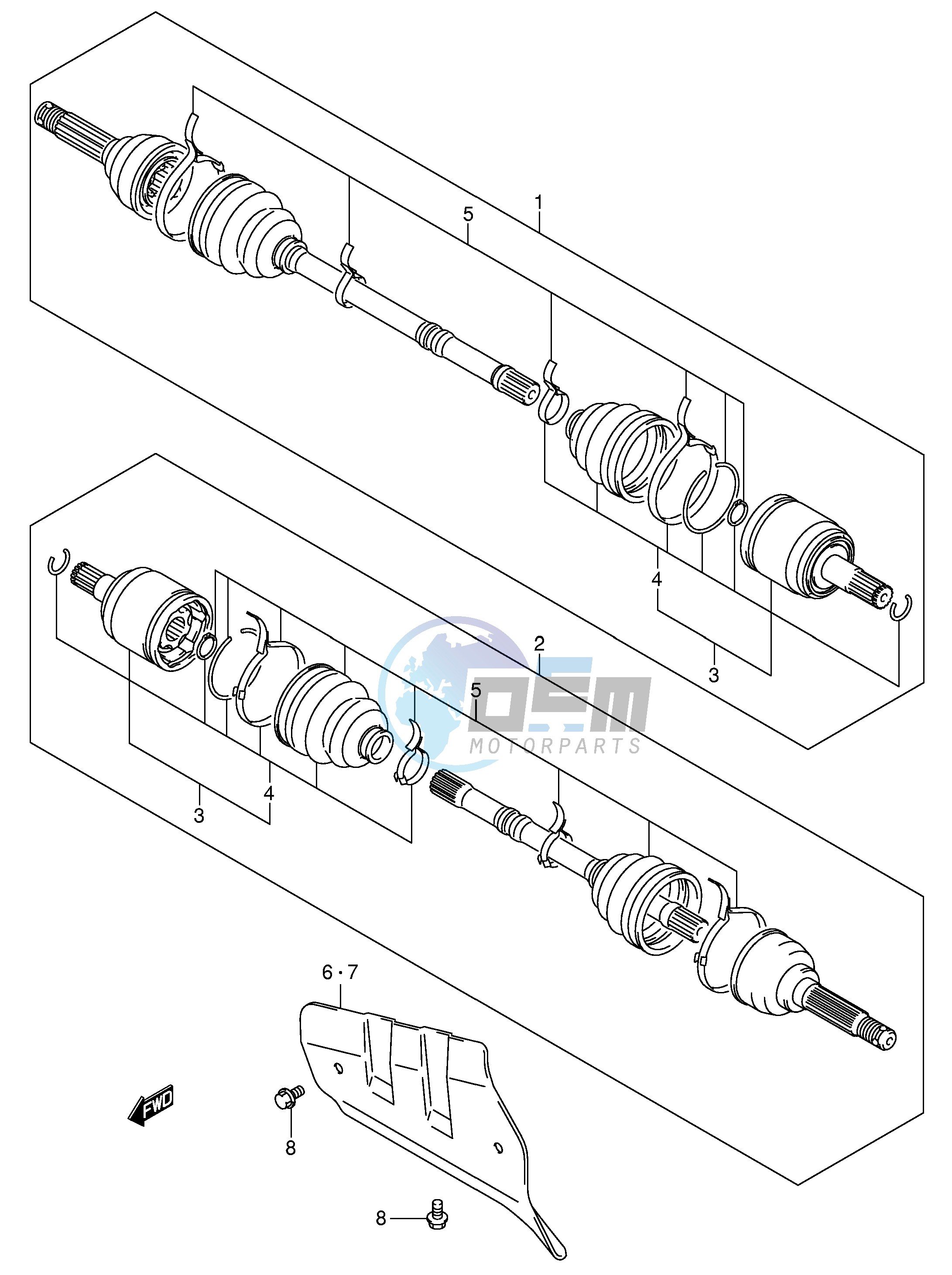 FRONT DRIVE SHAFT