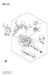 LT-F400 (P17) drawing THROTTLE BODY (MODEL L0)