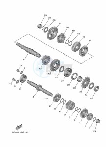 YZ65 (BR8A) drawing TRANSMISSION