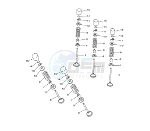 YZ F 250 drawing VALVE