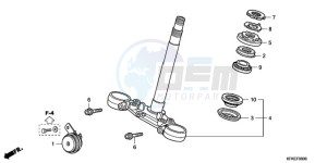 VTR2509 Europe Direct - (ED / LL) drawing STEERING STEM