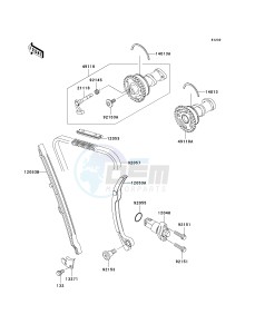 KX 250 T [KX250F] (7F) T7F drawing CAMSHAFT-- S- -_TENSIONER