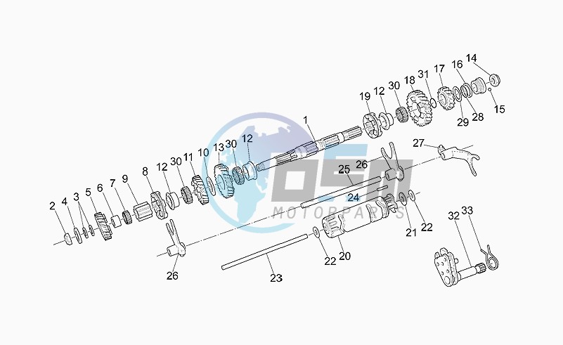 Driven shaft