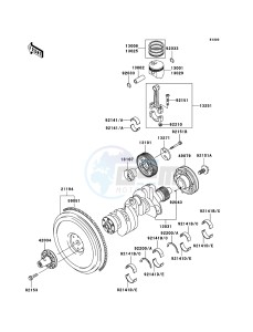 MULE 3010 DIESEL 4x4 KAF950B7F EU drawing Crankshaft/Piston(s)