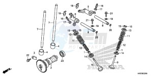 TRX420FE1E TRX420 Europe Direct - (ED) drawing CAMSHAFT/VALVE